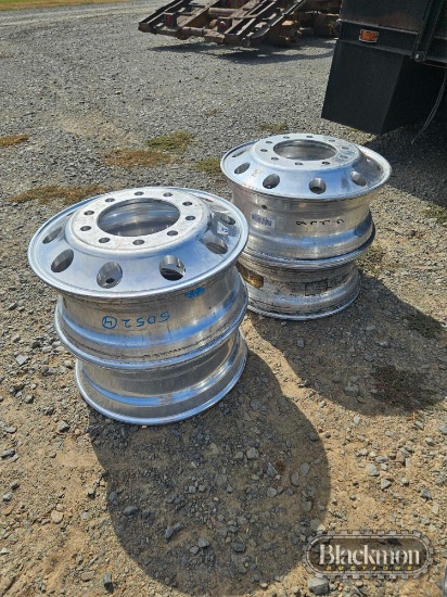 (4) Aluminum Hub Pilot Rims,