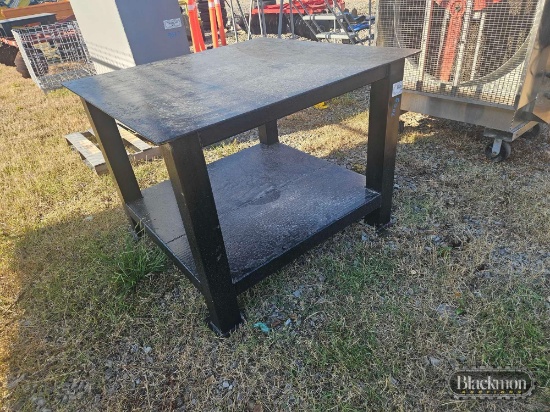 METAL SHOP TABLE, 4 FT X 5 FT