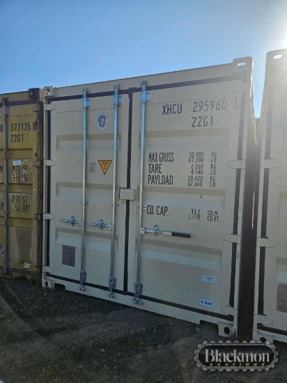 SHIPPING CONTAINER, 20 FT.,
