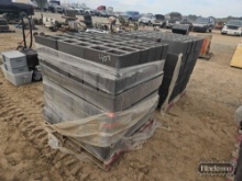 (2) Pallets with Cinder Blocks,