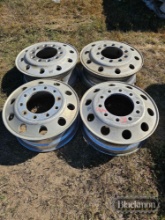 (4) ALUMINUM WHEELS,