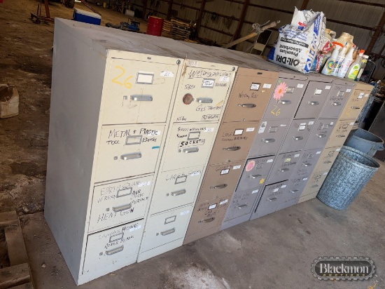 (7) File Cabinets W/Contents