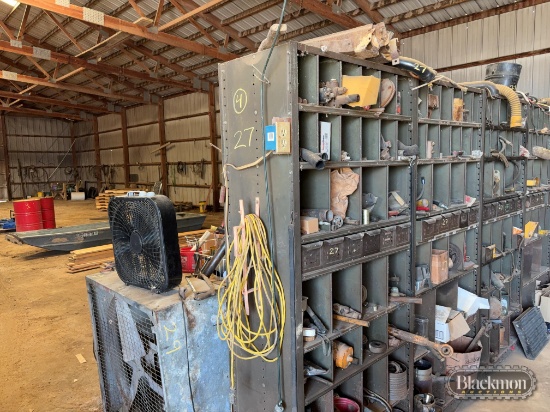 (4) Parts Cabinets W/Contents