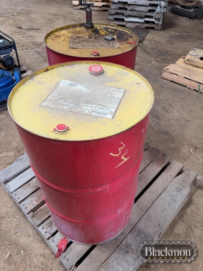 (2) 55 Gal Drums Of Oil