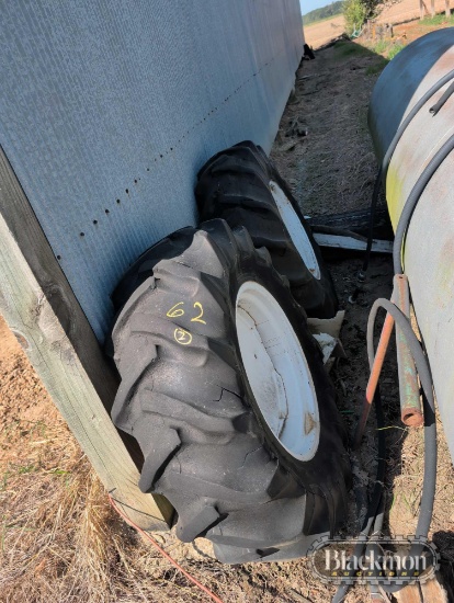 (2) TRACTOR TIRES AND WHEELS
