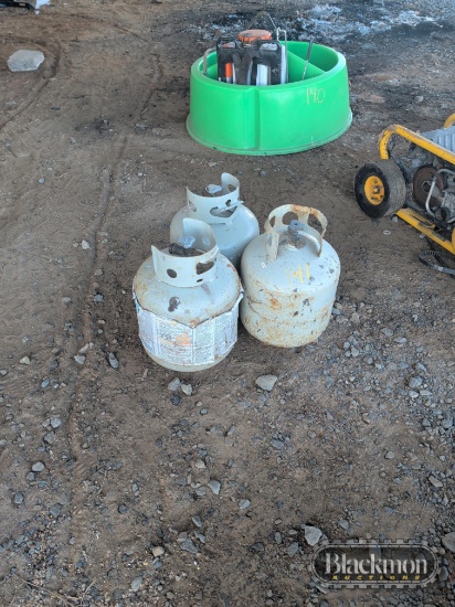 3 propane bottles