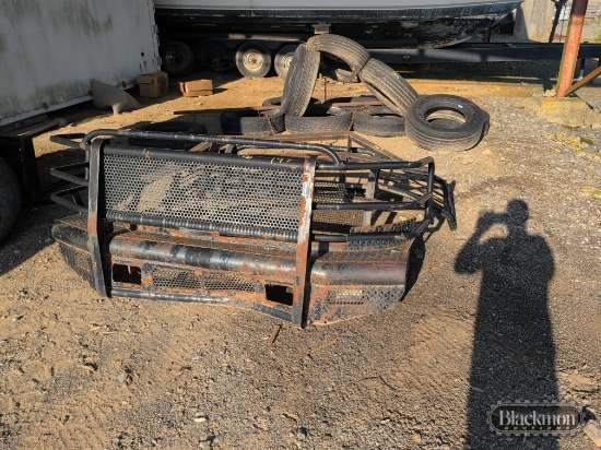 (2) truck brush guard and (1) brush guard bumper