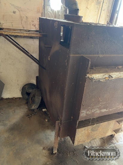 Wood burning shop heater