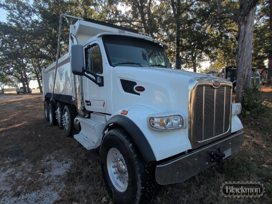 2019 Peterbilt 567 quad axle dump truck,