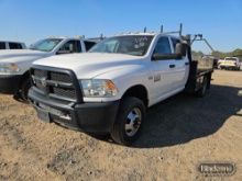 2018 DODGE RAM 3500 FLATBED TRUCK,