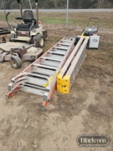 (4) STEP LADDERS, SHOP VAC, BACKPACK SPAYER AND DEWALT TOOLS