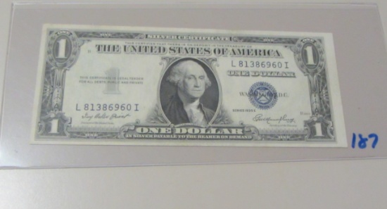 $1 UNC 1935-E SILVER CERTIFICATE