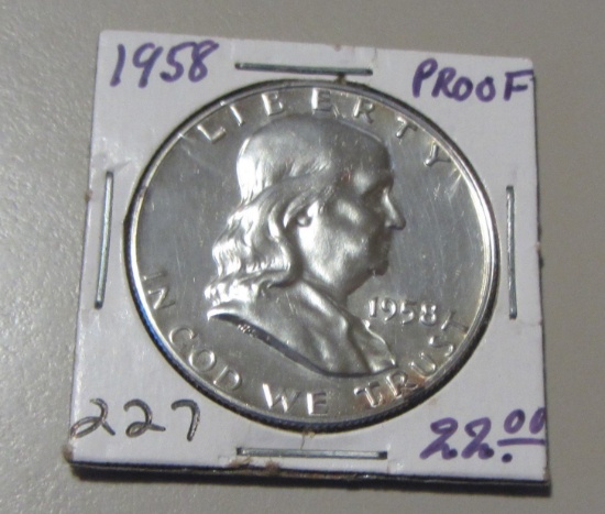 1958 PROOF FRANKLIN