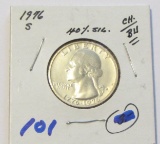 SILVER 1976 BU QUARTER