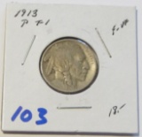 1913 TYPE 1 BUFFALO NICKEL