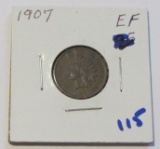 1907 XF INDIAN HEAD CENT