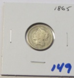 1865 3 CENT PIECE