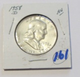 1958-D FRANKLIN HALF HIGH GRADE