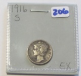 1916-S MERCURY DIME