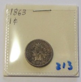 1863 INDIAN HEAD CENT