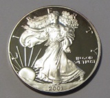 PROOF 2001 W SILVER EAGLE