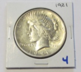 KEY DATE $1 1921 PEACE SILVER DOLLAR