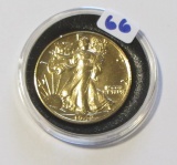 1942 WALKING LIBERTY HALF THAT HAS BEEN GOLD PLATED