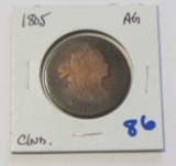 1805 DRAPED LARGE CENT