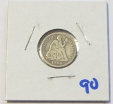 1890 SEATED DIME