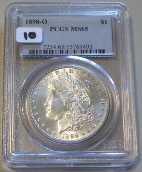 $1 1898-O MORGAN GEM PCGS MS 65