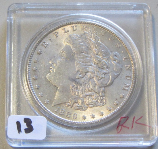 $1 1886 BRILLIANT UNCIRCULATED MORGAN