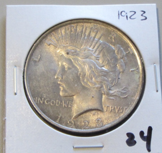 $1 1923 PEACE SILVER DOLLAR