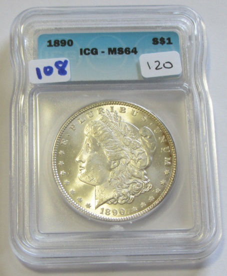 $1 1890 MORGAN ICG MS 64