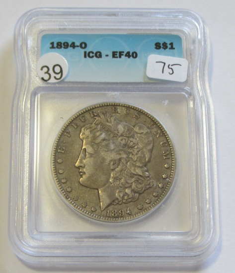 $1 1894-O MORGAN ICG XF 40