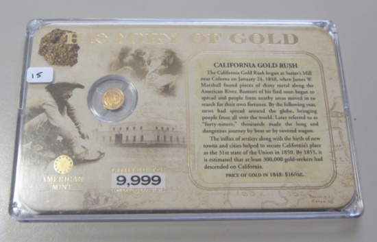 14 KT GOLD .585 GRAMS HISTORY OF GOLD