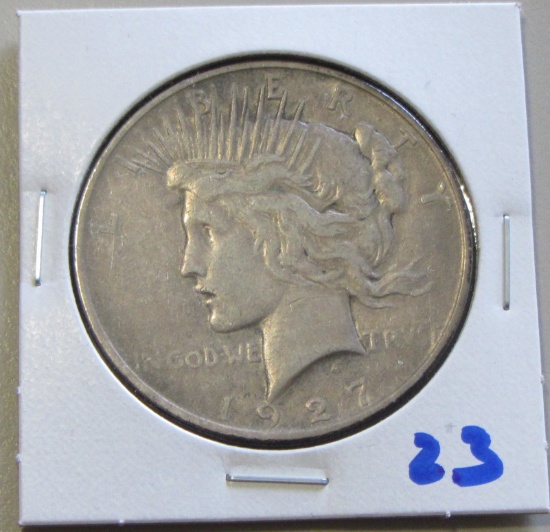 $1 1927 PEACE SILVER DOLLAR