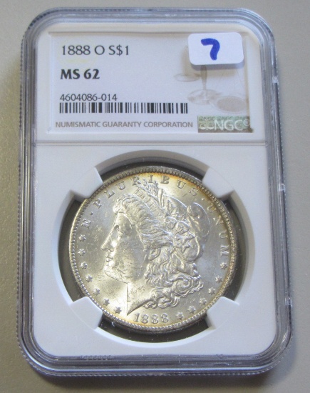 $1 1888-O MORGAN NGC MS 62
