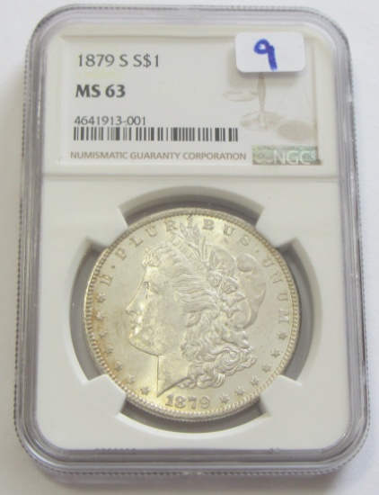 $1 1879-S MORGAN NGC MS 63