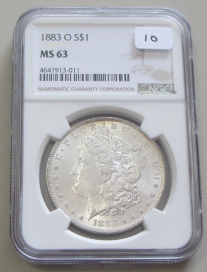 $1 1883-O MORGAN NGC MS 63