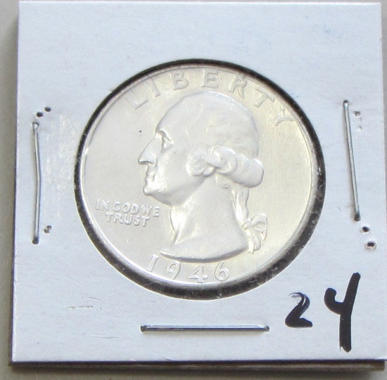 1946-S BU QUARTER