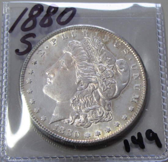 $1 1880-S MORGAN BU