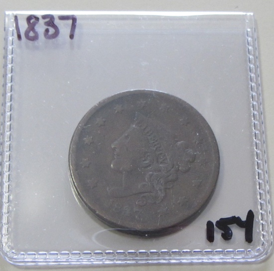 1837 LARGE CENT