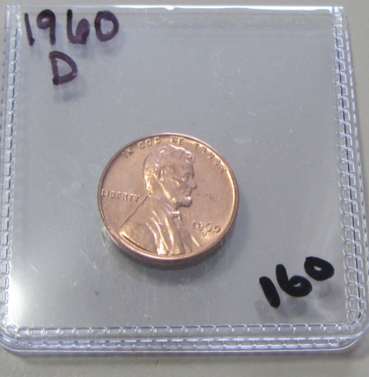 1960-D RED UNCIRCULATED CENT