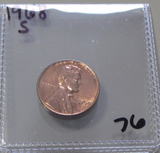 1968-S CENT RED UNCIRCULATED