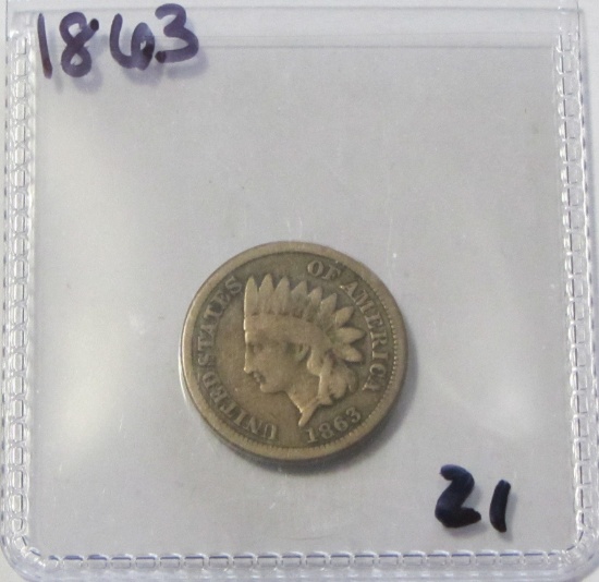 1863 INDIAN HEAD CENT