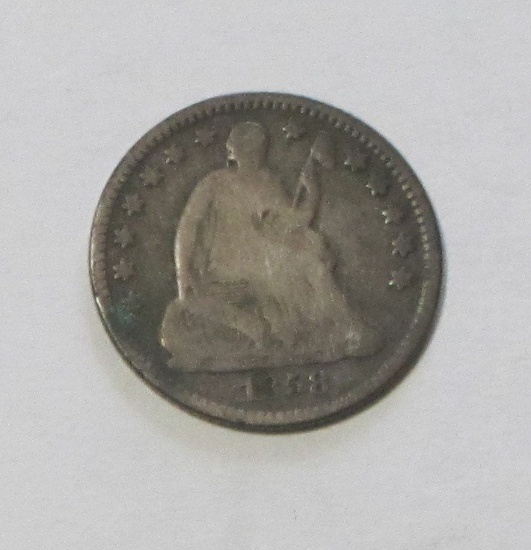 1858 SEATED HALF DIME