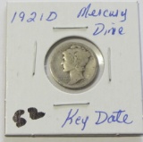 1921-D Mercury Dime G+ -  Key Date