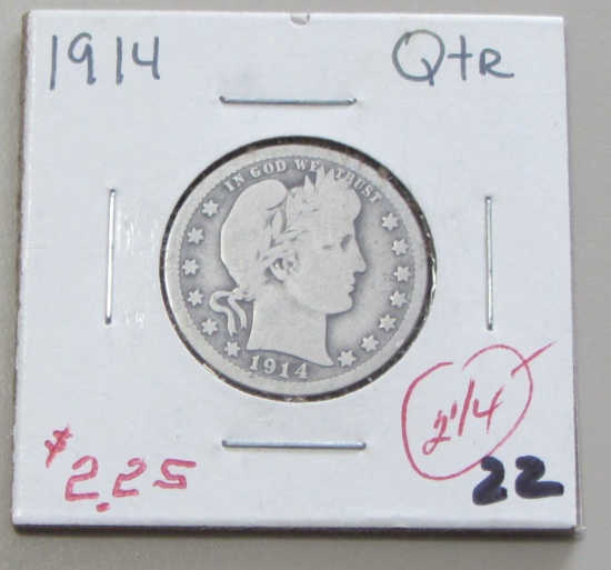 1914 BARBER QUARTER