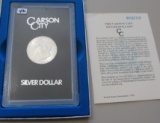 $1 1884-CC CARSON CITY MORGAN GSA WITH BOX AND PAPER