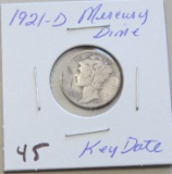 1921-D Mercury Dime G+ -  Key Date 